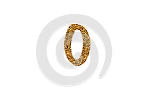 Wood texture alphabet on white background