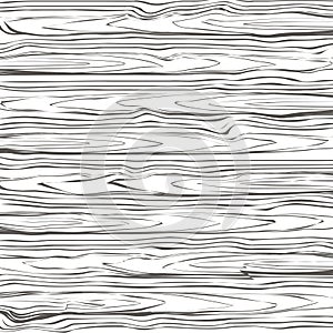 Wood texture background. Black white tree surface vector