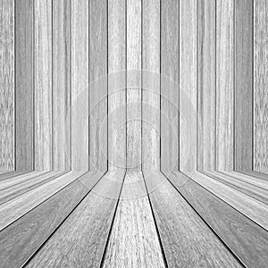 Wood texture background. white wood wall and floor