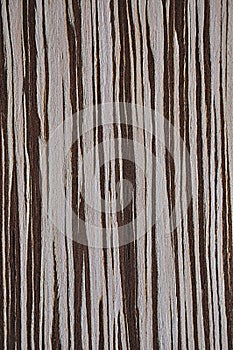 Wood texture. Brown stripes on white and pink background. Exotic wood