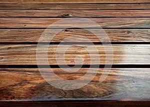 Wood texture plank grain background, wooden desk table or floor.