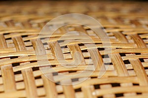 Wood texture on Thai basket in kitchen