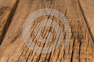 Wood Texture, Wooden Plank Grain Background, Desk in Perspective