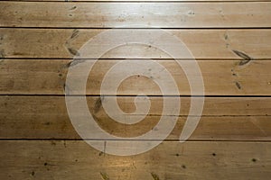 Wood Texture, Wooden Plank Grain Background, Desk in Perspective Close Up, Striped Timber, Old Table or Floor Board