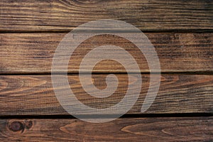 Wood Texture, Wooden Plank Grain Background, Striped Timber Desk Close Up, Old Table or Floor, Brown Boards