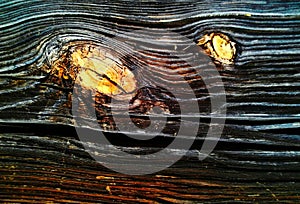 Wood texture with yellow circles