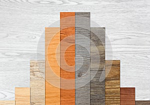 Wood Textured Graph Bars