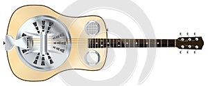 Wood Top Resonator Acoustic Guitar photo