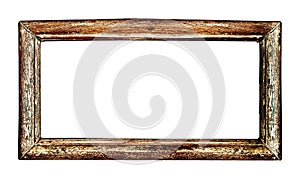 Wood vintage classic frame design isolated