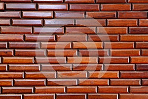 Wood Wall Brick Style