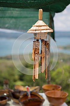 Wood wind bell instrument in Costa Rica