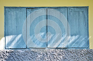 Wood window of old house