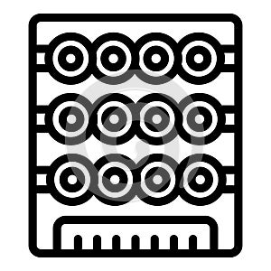 Wood wine cellar icon outline vector. Winery barrel