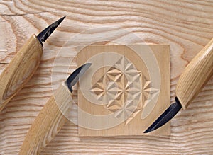 Woodcarving knives photo
