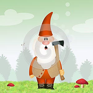 Woodcutters in the forest