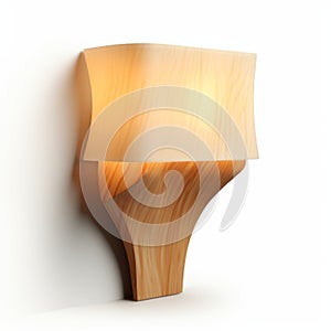 Wooded Wall Lamp Design: Table Wall Sconce With Layered Translucency