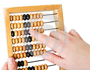 Wooden abacus