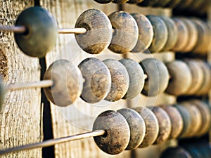 Wooden abacus