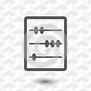 Wooden abacus icon stock vector illustration flat design