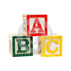 Wooden ABC blocks