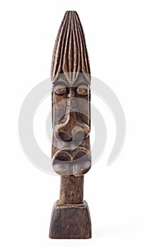 Wooden african figurine photo