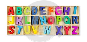 Wooden alphabets photo