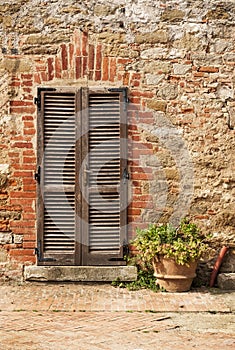 Wooden Ancient Italian Door