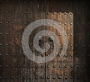 Wooden Antique Door Aged Decor Detail Timber