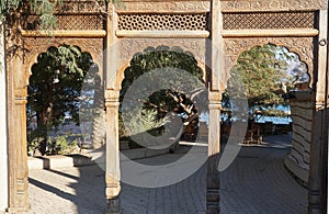 Wooden archway