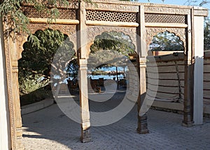 Wooden archway