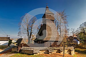 Wooden articular catholic church photo