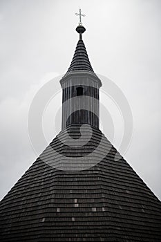 Wooden articular church of All Saints, Tvrdosin, Slovakia photo