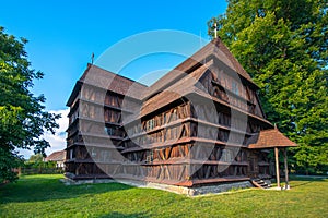 Wooden articular church of Hronsek. Slovakia. UNESCO world Heritage.