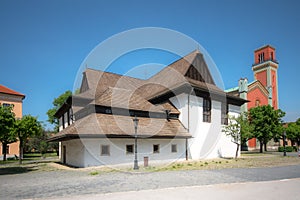 Wooden articular church in Kezmarok, Slovakia photo