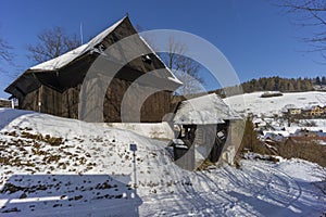 Dřevěný artikulární kostel Leštiny, památka UNESCO, Slovensko