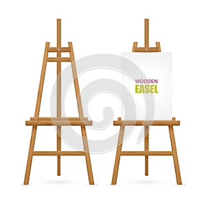 Wooden Artist Easel Set