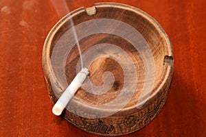 Wooden ashtray