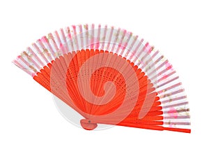 Wooden asian fan