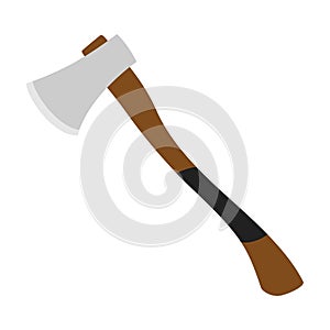 Wooden Ax icon isolated on white background, Vector illustration