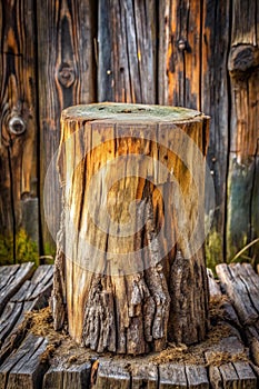 Wooden Background. Abstract Old Wooden Stump Background photo