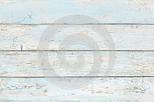 Wooden background. Blue distressed weathered wood texture