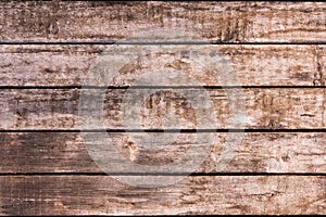 Wooden background of old shabby vintage boards. five wood panel of six horizontal boards.