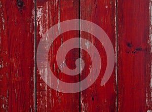 Old weathered red wooden planks photo