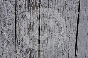 Wooden background  of old worn painted boards