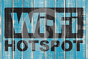 Wi Fi hotspot sign photo