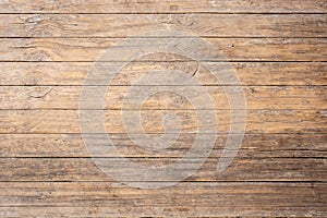 Rustic wooden table background texture. Copy space