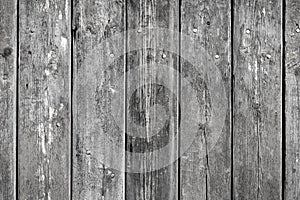 Wooden background with weathered wood and ruusty nails