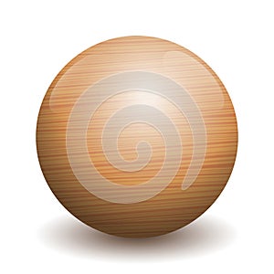 Wooden Ball Polished Varnished