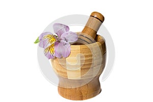 Wooden bamboo pounder photo