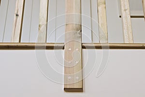Wooden bannister